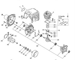 Амортизатор триммера Echo SRM-350ES (рис. 48) V420000420