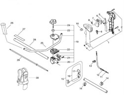 Трос газа триммера Echo SRM-350SM (рис. 11) V430000561