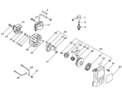 Центробежный грузик сцепления триммера Echo SRM-350SM (рис. 15) A553000000