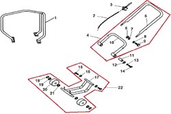 Гайка М10 виброплиты Champion PC5431F (рис.6) PC5431F500011