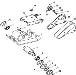 Сальник вала вибратора виброплиты Champion PC5431F (рис.7) PC5431F500023