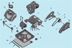 Кран подачи воды виброплиты Champion PC9750FT (рис.16) PC9750FTCNP15062