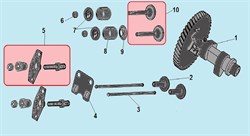 Колпачек маслосъемный двигателя вибротрамбовки Champion TR72 (рис.9) 140400016-0001