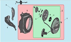 Кожух маховика двигателя Champion G200-1HK (рис.7) G200-1HK28110-Z300510-YH00