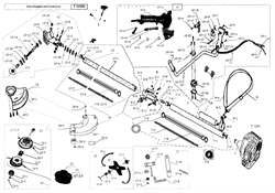 Штанга верхняя в сборе триммера Elitech Т20B 0802070800
