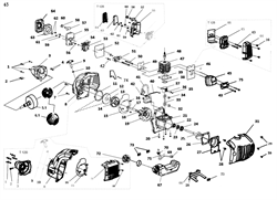 Крышка топливного бака триммера Elitech Т750Р (рис. 72) 0802015800