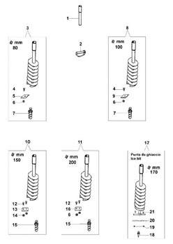 Палец мотобура Oleo-Mac MTL 51 (рис.2) 3033139