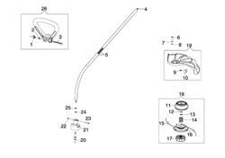 Труба триммера Oleo-Mac TR 92E (рис. 5) 60012079AR-1