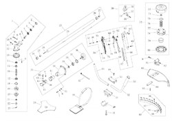 Штанга в сборе триммера Sturm BT 89254 (рис. 25) BT89254125 - фото 13447