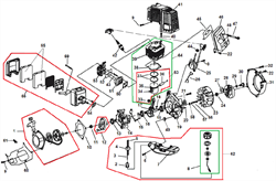 Цилиндр культиватора Champion GC243 (рис. 39) 70070130019-1