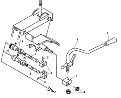 Рычаг переключения передач культиватора Champion BC 8713 (рис. 1) 802053