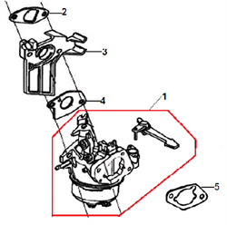 Карбюратор культиватора Champion BC 5511 (рис. 1) 1700204050003