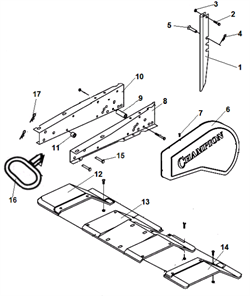 Сошник культиватора Champion BC 5511 (рис. 1) 808016
