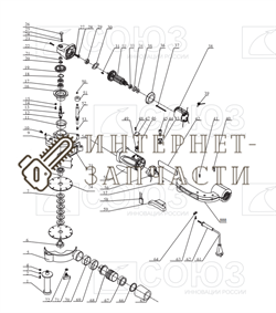 Вал Ведомый  болгарки Союз УШС-8150Ш №12 УШС-8150Ш-12