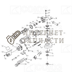 Корпуc  болгарки Союз УШС-9012 №35 УШС-9012-35 - фото 151543