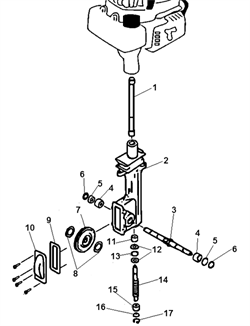 Игольчатый подшипник червячного вала культиватора Echo TC 210 (рис. 13) 60543313350
