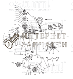 Клапан компрессора Sturm AC9316/166.v2.1-A7 AC9316/166.v2.1-A7