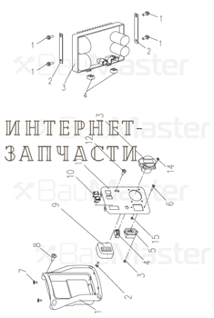 Плата в сборе генератора BauMaster PG-8710IXX-N-3 390404