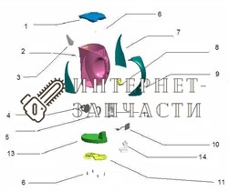 Крышка ручки чайника Galaxy GL0101 390638 - фото 167998