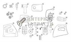 Диск для мелкой  нарезки  мясорубки Galaxy GL2412 391507 - фото 168867