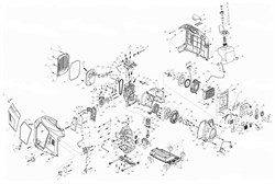 Уплотнитель крышки глушителя генератора инверторного типа Elitech БИГ 2000  (рис.49) 0103022300