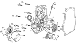 Маслозаборник \ OIL STRAINER COMP. бензогенератора Elitech БЭС 12000 Е (рис.2) 0101192500