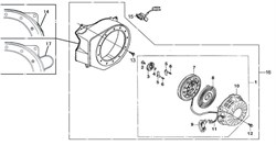 шкив бензогенератора Elitech БЭС 1800 (рис.7) 0101022600