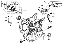 датчик уровня масла бензогенератора Elitech БЭС 2500 (рис.22) 0101016200-0