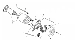 генератор ротор статор бензогенератора Elitech БЭС 2500 Р (рис.1) 660080116T56P - фото 22772