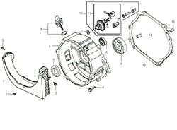 Фиксатор управляющего ползуна бензогенератора Elitech БЭС 2500 Р (рис.7) 171770003T110