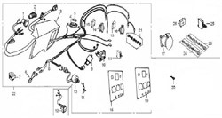 Предохранительное устройство электрической цепи (23А) бензогенератора Elitech БЭС 6500   (рис.11) 271290018T560