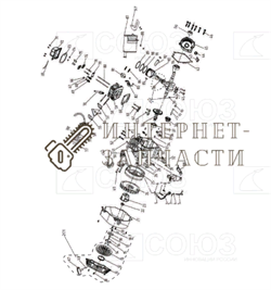 МАХОВИК БЕНЗОГЕНЕРАТОРА СОЮЗ ЭГС-87300Э ЭГС-87300Э-2-25 - фото 296437