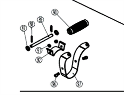 Рукоятка поз. 90 DB 400 отбойного молотка PATRIOT DB 400 (140301400) EAN8-20071059 (SK) 2017 457189