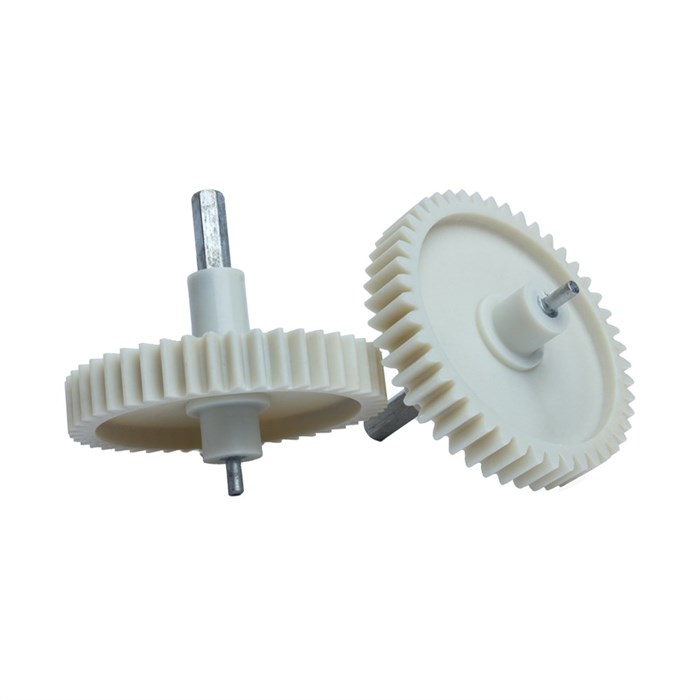 Шестерня с металлическим валом Eurokitchen LDS41121 для мясорубки, D 81мм, зубья 46 шт. прямые, H вала 82мм. LDS41121