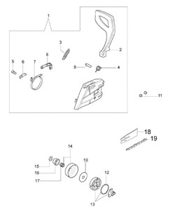 Звездочка ведущая 3/8"  бензопилы EFCO 137 48716