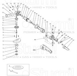 Прижим шнура болгарки Sturm! AG9011 (рис.49) AG9011-49