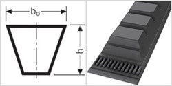 Ремень приводной клиновой  ZХ 15,3 Li=389mm, Ld=412mm LC30212104 - фото 58448