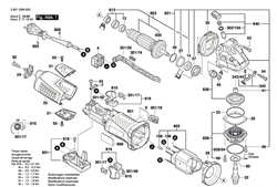 РЕГУЛЯТОР ЧИСЛА ОБОРОТОВ болгарки Bosch GWS 19-150 CI (рис.851) 16072335CY - фото 60722