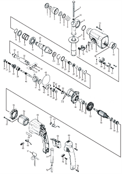 Винт крепления статора перфоратора Sturm RH2591P (рис.57) RH2591P-57