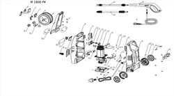 Пистолет распылитель G1/4"-M минимойки Elitech M1800РКС (рис.18) 0901.005700 - фото 66014