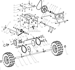 38 Цепь привода колес снегоуборщика Elitech СК7 (рис.9) 1500.120073