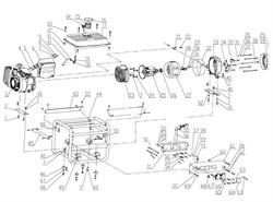 Задняя рамка генератора FUBAG BS 1100 №33 G1200022