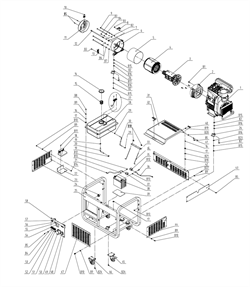 Крышка топливного бака генератора FUBAG DS 14000 DA ES №14 307030230201