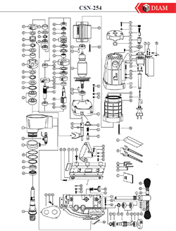 Водяной штуцер сверлильной машины Diam CSN-254 Angle №7 621018