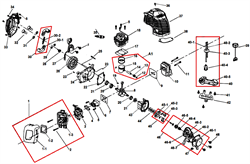 Бак топливный триммера Champion T252 (рис 40) 026254100