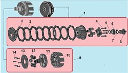 Корпус сцепления культиватора Champion BC1193 (рис.10) CHMP111089990003