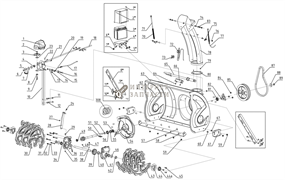Шнек правый 3 лопасти снегоуборщика RedVerg RD-37013E-30 6648968_RD