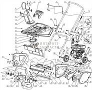 Болт М10*45 снегоуборщика RedVerg RD-23028-66 6644658_RD