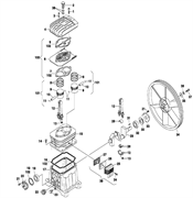 {{photo.Alt || photo.Description || 'Плита клапанная с 2-мя прокладками в сборе компрессора ременного Elitech КР200/AB510/3T (рис.100)'}}