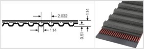 Зубчатый приводной ремень  48,0 МХL, L=121,9 mm 48,0 МХL, L=121,9 mm